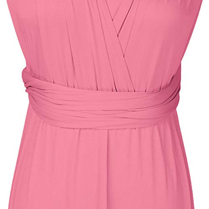 Womens Sexy Convertible Multi Way Wrap Transformer Solid Cocktail Off Shoulder Wedding Bridesmaid Evening Long Maxi Dress Floor Length Bandage Pageant Prom Ball Gowns