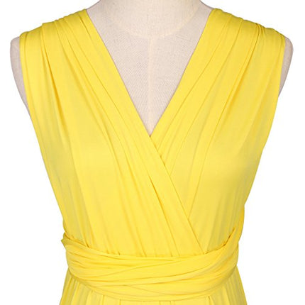 Womens Sexy Convertible Multi Way Wrap Transformer Solid Cocktail Off Shoulder Wedding Bridesmaid Evening Long Maxi Dress Floor Length Bandage Pageant Prom Ball Gowns