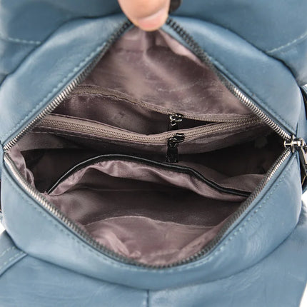 Women Leather Backpacks Zipper Female Chest Bag Travel Back Pack Ladies Bagpack Mochilas School Bags for Teenage Girls Sac a Dos