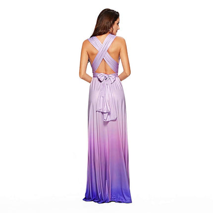 Womens Sexy Convertible Multi Way Wrap Transformer Solid Cocktail Off Shoulder Wedding Bridesmaid Evening Long Maxi Dress Floor Length Bandage Pageant Prom Ball Gowns