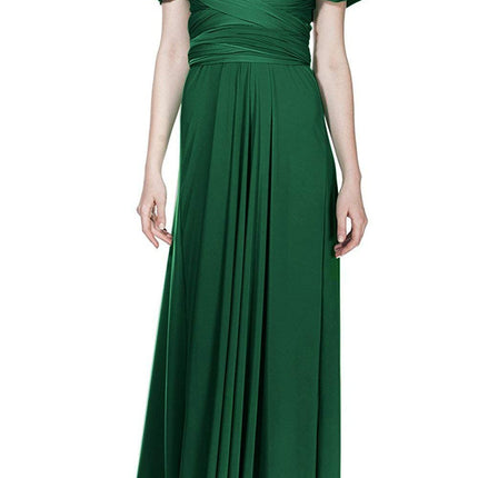 Womens Sexy Convertible Multi Way Wrap Transformer Solid Cocktail Off Shoulder Wedding Bridesmaid Evening Long Maxi Dress Floor Length Bandage Pageant Prom Ball Gowns