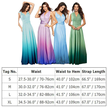 Womens Sexy Convertible Multi Way Wrap Transformer Solid Cocktail Off Shoulder Wedding Bridesmaid Evening Long Maxi Dress Floor Length Bandage Pageant Prom Ball Gowns