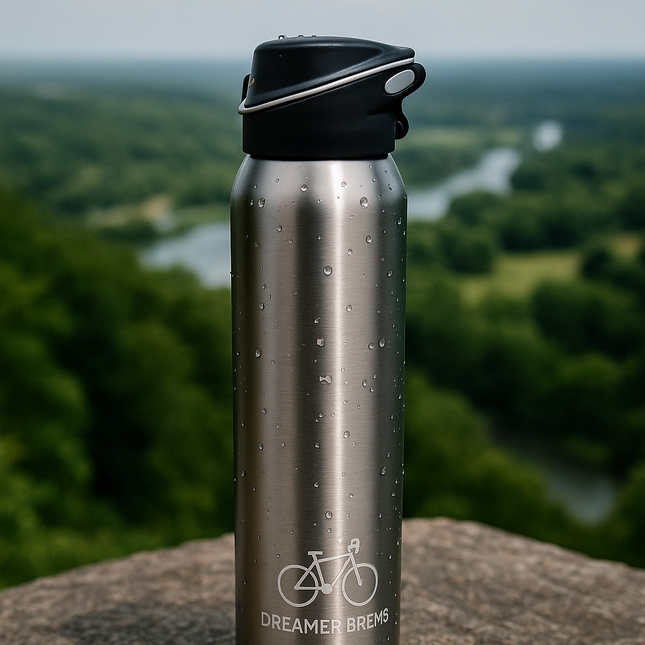 500ml Stainless Steel Vacuum Insulated Cycling Water Bottle – Double Walled Thermo Mug with Straw, Leakproof Sports Bike Bottle for Hot & Cold Drinks