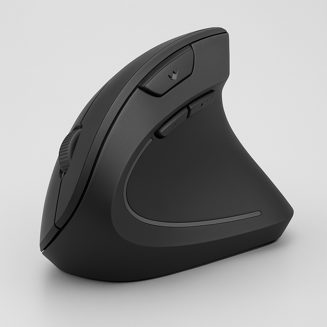 Ergonomic Vertical Wireless Mouse 2.4GHz – 6 Button Optical Mice with 3 Adjustable DPI (800/1200/1600) for Laptop, PC & Desktop Computers