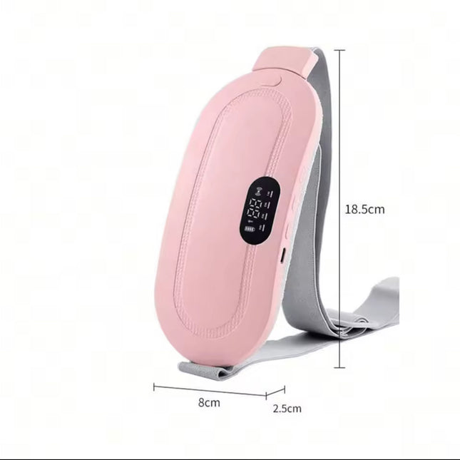 Electric Vibrator Massager Warm Palace Belt Instant Comfort for Menstrual & Back Pain Relief Rechargeable