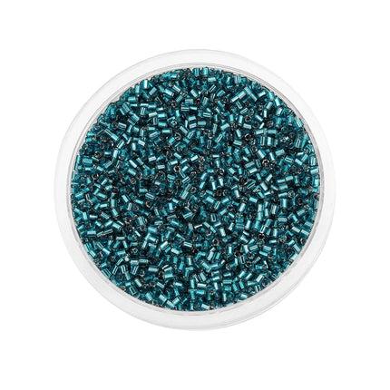 1000/1800Pcs 2mm Hexagon Czech Glass Cylindrical Loose Small Seed Needle Beads for DIY Bracelet Necklace Jewelry Making Supplies