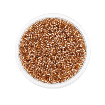 1000/1800Pcs 2mm Hexagon Czech Glass Cylindrical Loose Small Seed Needle Beads for DIY Bracelet Necklace Jewelry Making Supplies