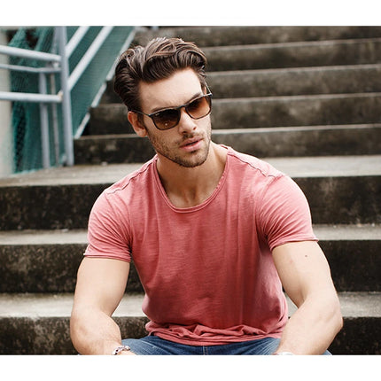 100% Cotton Men T-shirt Casual Soft Fitness Summer Thin T-shirts Men's Home Clothes O-Neck Short Sleeve Soild T Shirt for Men