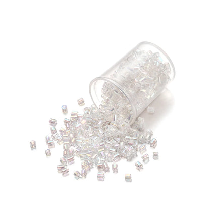 1000/1800Pcs 2mm Hexagon Czech Glass Cylindrical Loose Small Seed Needle Beads for DIY Bracelet Necklace Jewelry Making Supplies