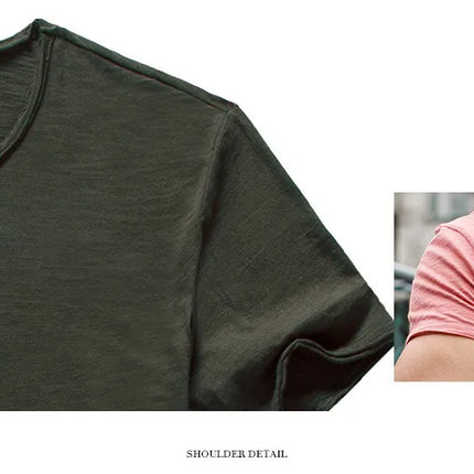 100% Cotton Men T-shirt Casual Soft Fitness Summer Thin T-shirts Men's Home Clothes O-Neck Short Sleeve Soild T Shirt for Men