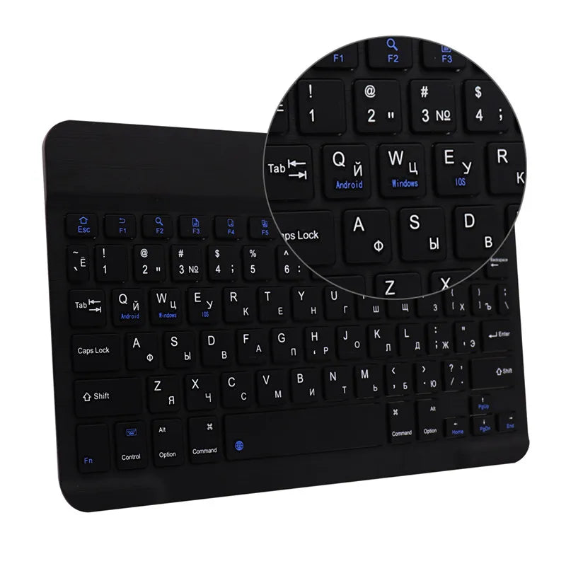 10 Inch Bluetooth Keyboard French Spanish Russian Arabic AZERTY Thai Keyboard Wireless Universal For IPad Tablet Pro 9.7 Android