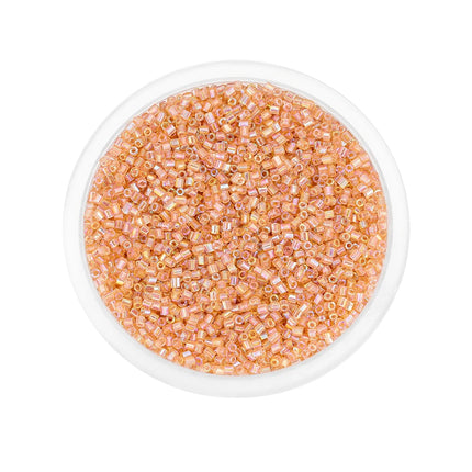 1000/1800Pcs 2mm Hexagon Czech Glass Cylindrical Loose Small Seed Needle Beads for DIY Bracelet Necklace Jewelry Making Supplies