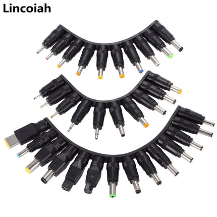 34PCS Universal 5.5mmx2.1mm DC AC Power Adapter Tips Connector Kits for Lenovo Thinkpad Laptop Power Supply Plug Jack Sets
