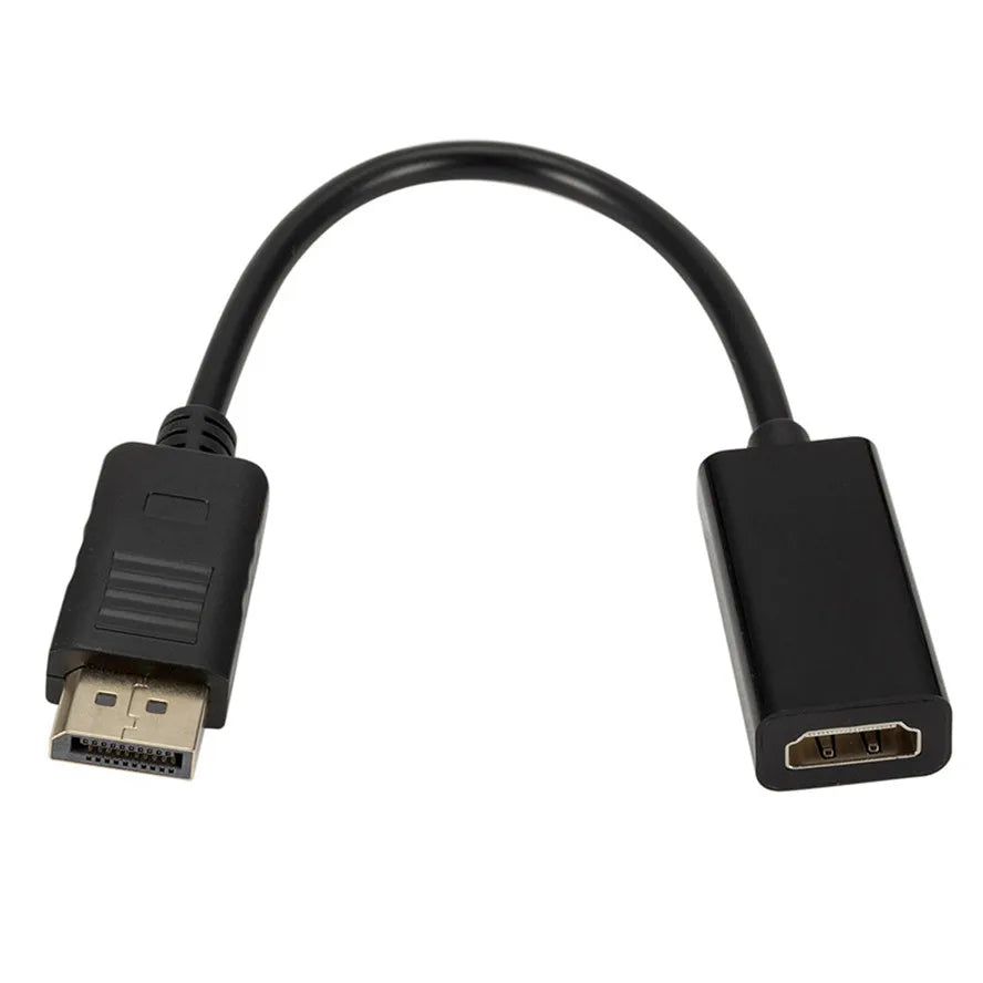 1080P DP to HDMI-compatible Cable Adapter Male To Female For HP/DELL Laptop PC Display Port to HDMI-compatible Cord Converter