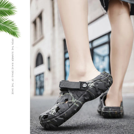 2024 Summer Men's Sandals New Home Garden Shoes Comfortable and Lightweight Men Slippers Non-Slip Soft Bottom Flip Flop Sandals