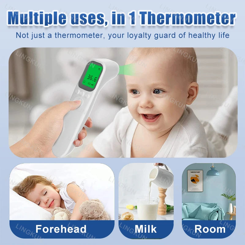 Infrared Fever Thermometer Medical Household Digital LCD Infant Adult Non-contact Laser Body Temperature Ear Thermometer
