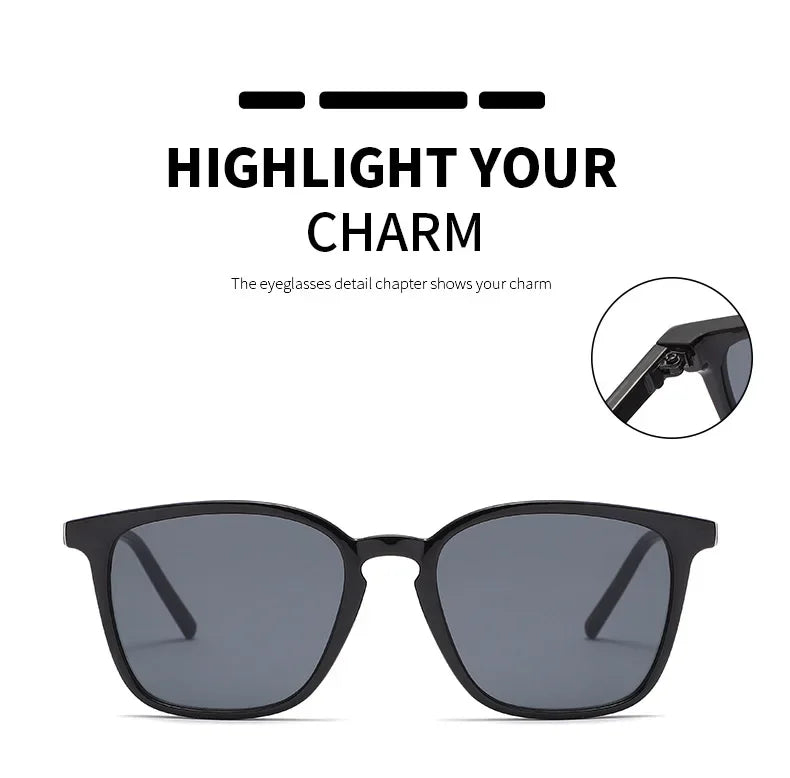 Fashion Vintage Square Sunglasses for Women Brand Designer Luxury Mirror Sun Glasses Retro Female Shades Zonnebril Dames UV400
