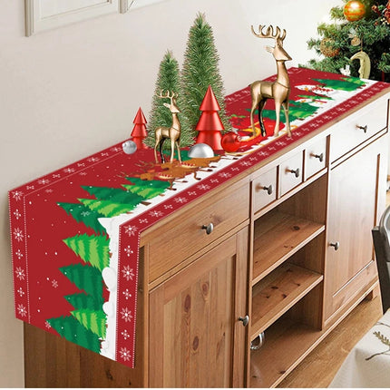2024 Christmas Table Runners Merry Christmas Decoration for Home Tablecloth Table Cover Xmas Gifts Navidad Noel New Year 2025