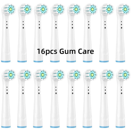 16/20PCS Brush Head nozzles for Oral B Electric Toothbrush Replacement Head Refill Sensitive Floss Cross Action for Oralb