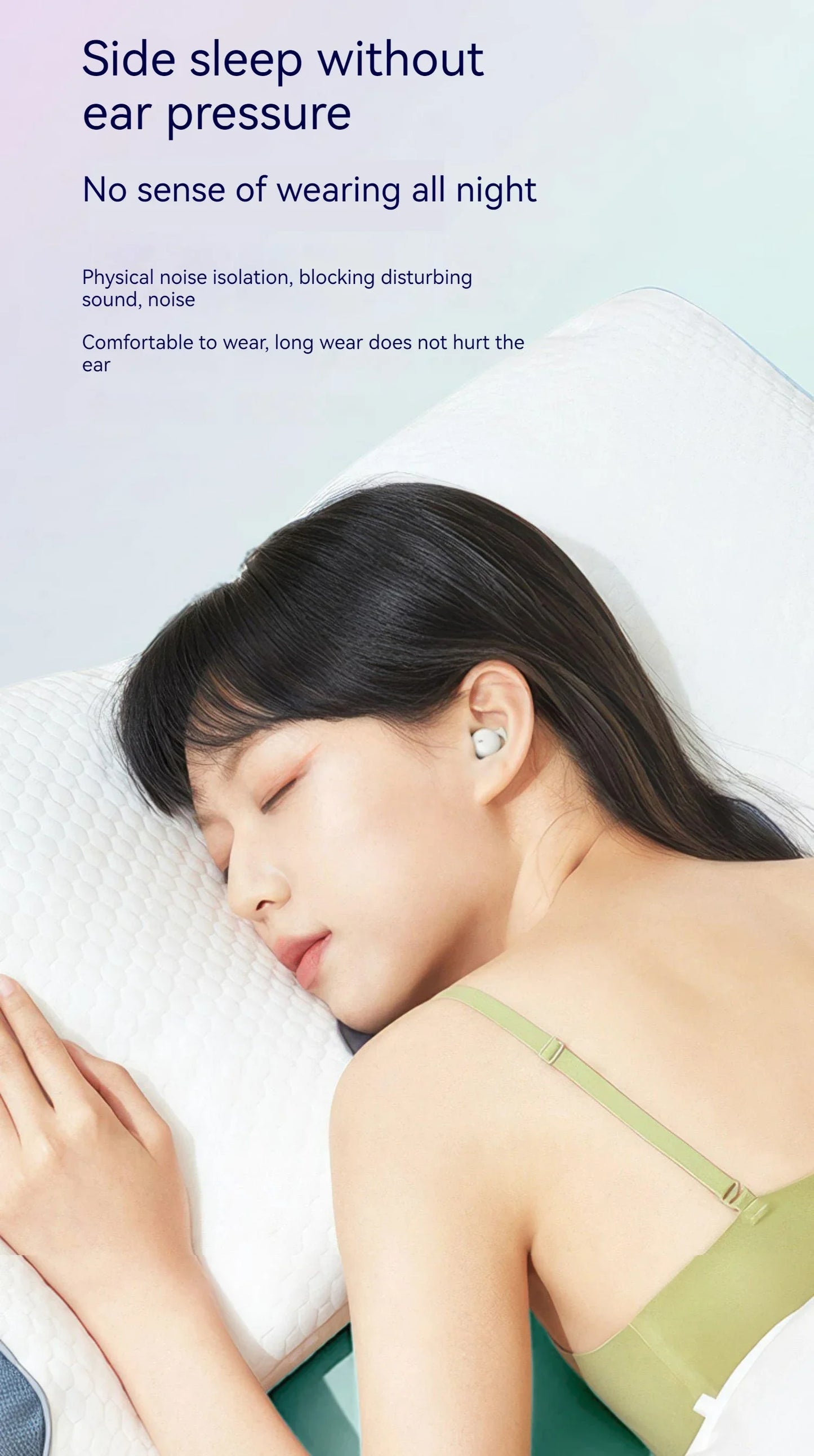 XIAOMI TWS Wireless Earbuds Bluetooth5.3 Sleeping Headphone Mijia Invisible Mini Earphone Noise Cancelling Comfortable Headset