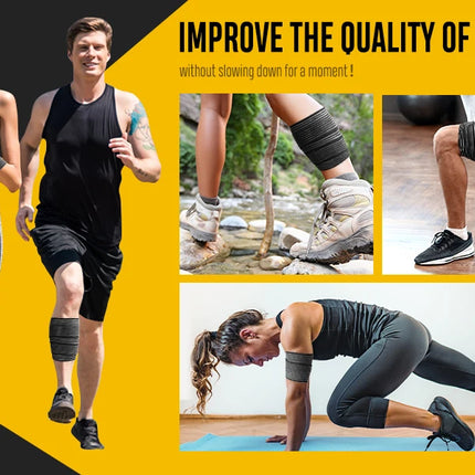 1Pcs 40-200cm Compression Bandage Protector Knee Support Brace Sports Elastic Elbow Straps Leg Bands Elast Bandag Workout Wrap