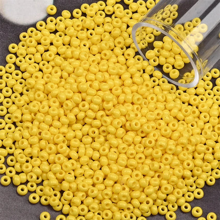 12Grams/Tube 2mm Metallic Seed Beads Japanese Round Glass Seedbeads For DIY Needlework Dress Adornment Sewing 1200pcs