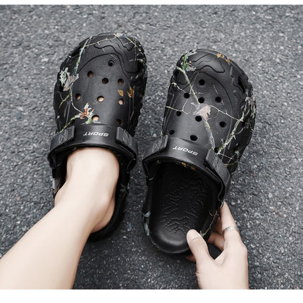 2024 Summer Men's Sandals New Home Garden Shoes Comfortable and Lightweight Men Slippers Non-Slip Soft Bottom Flip Flop Sandals