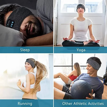 2024 Bluetooth Earphones Sports Sleeping Headband Elastic Wireless Headphones Music Eye Mask Wireless Bluetooth Headset Headband