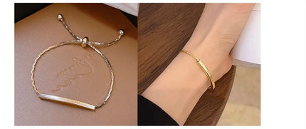 Full of Rhinestone Stainless Steel Bracelet For Women 2022 New  Designer Shiny Luxury Zircon Adjustable Bracelets Jewelry Gift