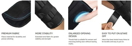 1Pcs Adjustable Wristband Wrist Support Wrist Brace Sport Left Right Hand Wrist Support for Fitness, Weightlifting & Pain Relief