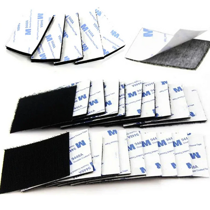 10Pcs Strong Self-Adhesive Hook and Loop Fastener Tape Rectangle Nylon Sticker Adhesive Tape With Strong Glue For DIY Craft