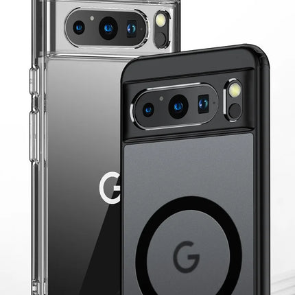 2025 Fashion Magnetic Case For Google Pixel 9 Pro 8 8A 7 10 Dull Polish Wireless Charger Cover Anti-knock Cases For Pixel 9A 7A