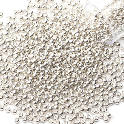 12Grams/Tube 2mm Metallic Seed Beads Japanese Round Glass Seedbeads For DIY Needlework Dress Adornment Sewing 1200pcs