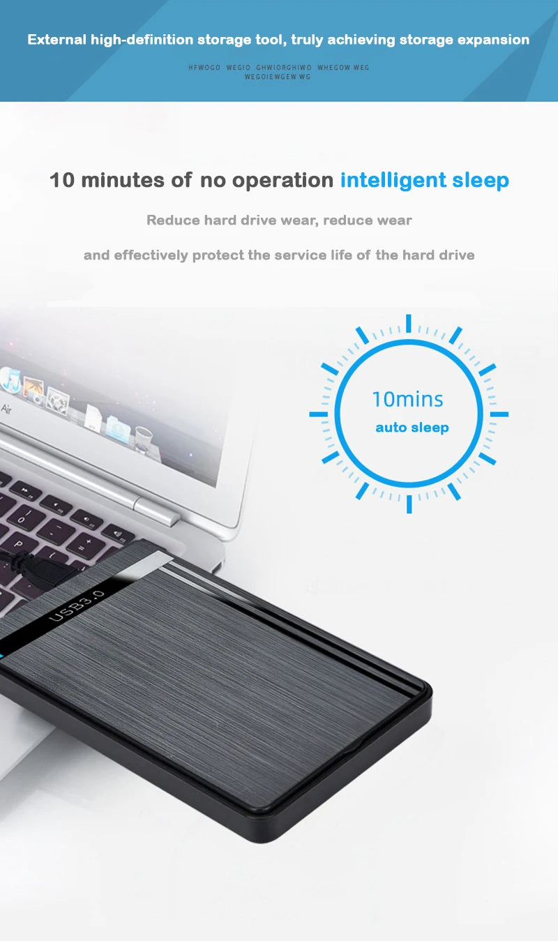 UTHAI 2.5-inch SSD Solid State Mechanical Serial Port SATA Toolless Micro Interface USB 3.1 External Mobile Hard Disk Case