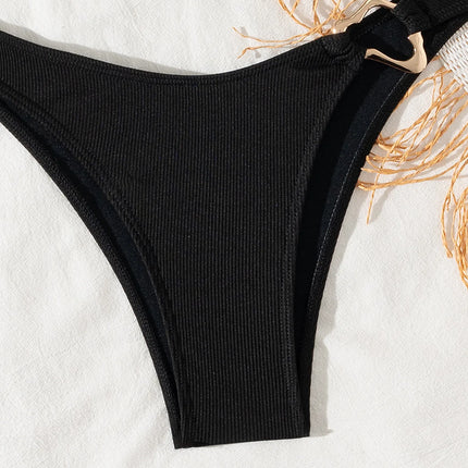 "2025 Sexy Bandeau Push-Up Bikini Set - Brazilian Thong Swimwear for Women"