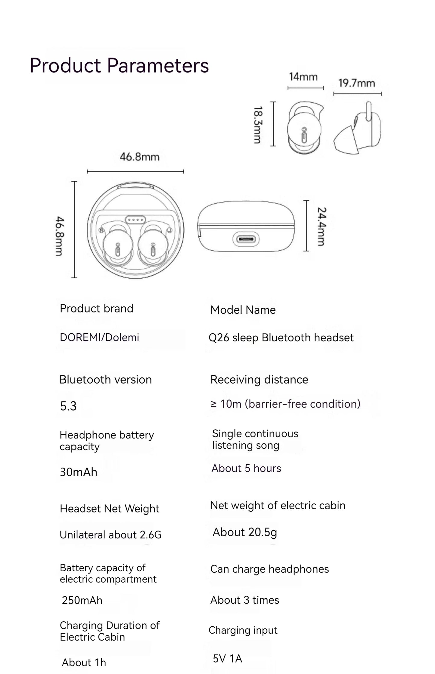 XIAOMI TWS Wireless Earbuds Bluetooth5.3 Sleeping Headphone Mijia Invisible Mini Earphone Noise Cancelling Comfortable Headset