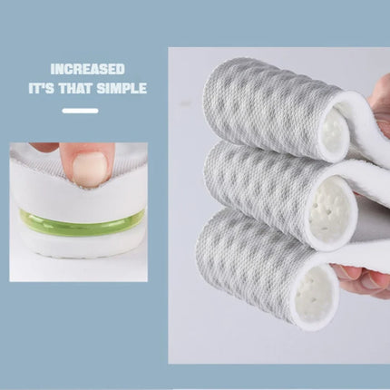 1Pair Height Increase Insole for Feet Comfort Plantar Fasciitis Shoes Insoles Men Women Sports Air Shock Absorbing Shoe Pads
