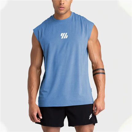 2025 Summer new Gym Vest Men broad shoulder Sleeveless Sports Tank Top quick-dry mesh Fitness T-shirt Running Tank Top men tops
