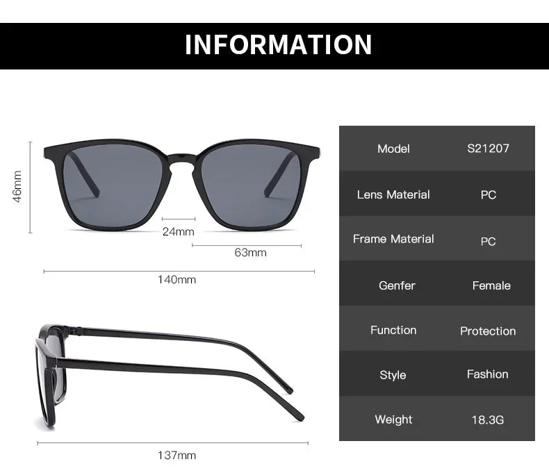 Fashion Vintage Square Sunglasses for Women Brand Designer Luxury Mirror Sun Glasses Retro Female Shades Zonnebril Dames UV400