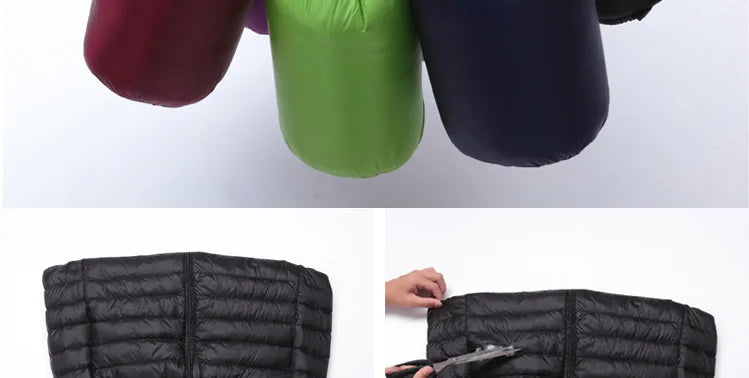 Coat Ultralight Sleeveless Puffer Vest Jacket Ultra Thin Warm Lightweight Down Jacket Waistcoat Winter Men Duck Down Vest Coats