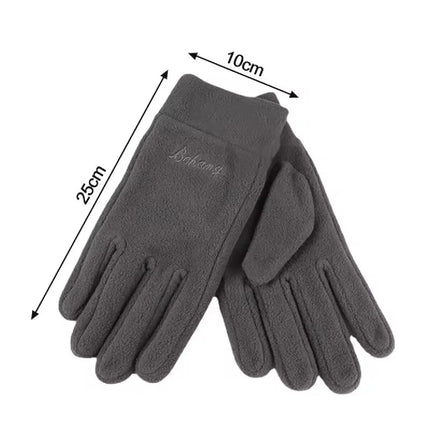 Mens Winter Gloves Thicken Thermal Warm Fleece Full Finger Gloves Cold Resistance Windproof Outdoor Skiing Cycling Mittens Women