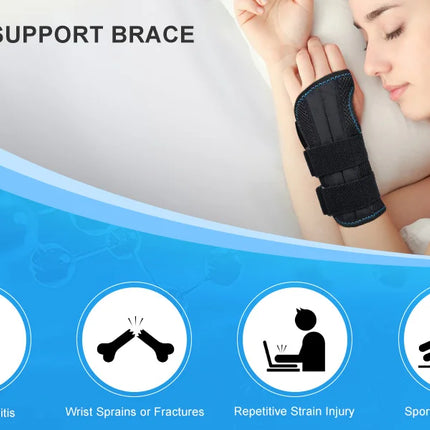 1Pcs Adjustable Wristband Wrist Support Wrist Brace Sport Left Right Hand Wrist Support for Fitness, Weightlifting & Pain Relief