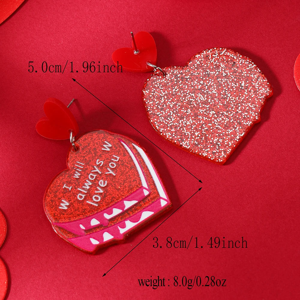 2pcs Spring Style Sweet Pink Layered Love Peach Heart Exaggerated Vacation Fashion Earrings and Needle Accessories