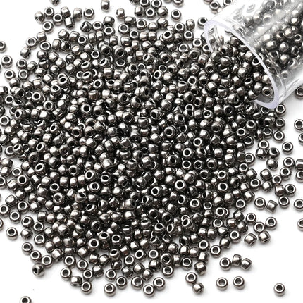 12Grams/Tube 2mm Metallic Seed Beads Japanese Round Glass Seedbeads For DIY Needlework Dress Adornment Sewing 1200pcs