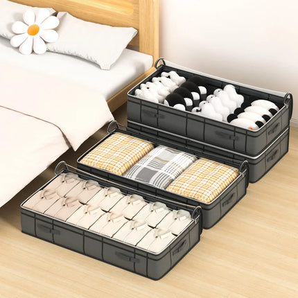 1PC large clothes storage bag under bed Foldable quilt clothes storage bag doggy bag Bedroom dormitory organizer bag