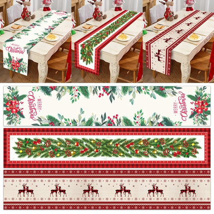 2024 Christmas Table Runners Merry Christmas Decoration for Home Tablecloth Table Cover Xmas Gifts Navidad Noel New Year 2025
