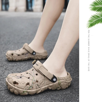 2024 Summer Men's Sandals New Home Garden Shoes Comfortable and Lightweight Men Slippers Non-Slip Soft Bottom Flip Flop Sandals