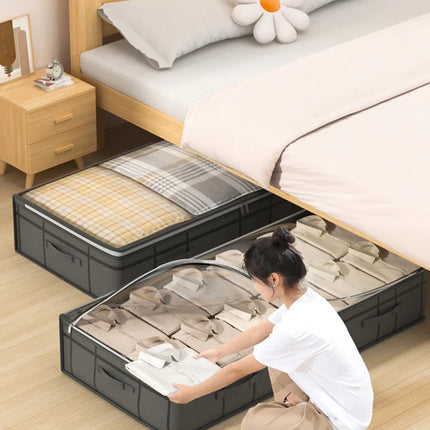 1PC large clothes storage bag under bed Foldable quilt clothes storage bag doggy bag Bedroom dormitory organizer bag