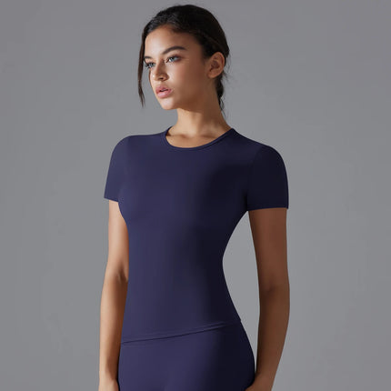 Yoga Vest Training Fitness Top Windproof Running Suit Solid Colour Cycling Fitness Quick Dry Women's Sweatshirt