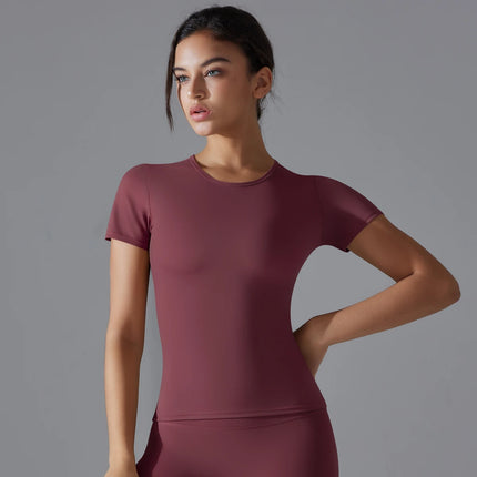 Yoga Vest Training Fitness Top Windproof Running Suit Solid Colour Cycling Fitness Quick Dry Women's Sweatshirt